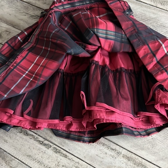 Pippa & Julie Red Plaid Holiday Dress and Cardigan Set - Picture 6 of 9